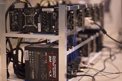 An advanced mining rig setup, illustrating the technological innovations driving efficiency in 2025